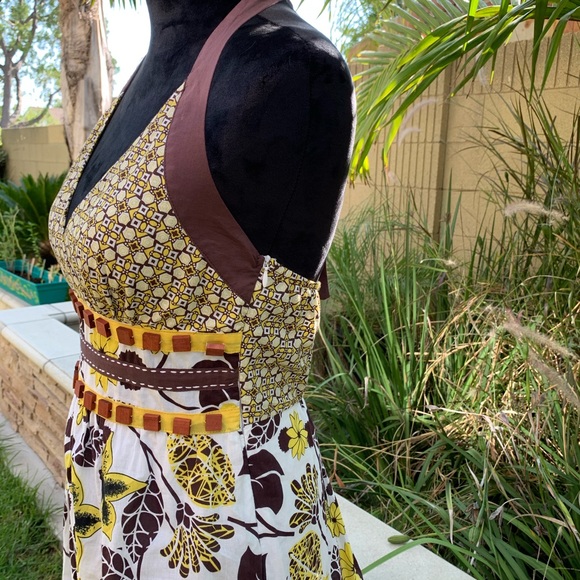 NWT- Aryeh Summer Halter-Top V-Neck Dress 👗 - Picture 6 of 10